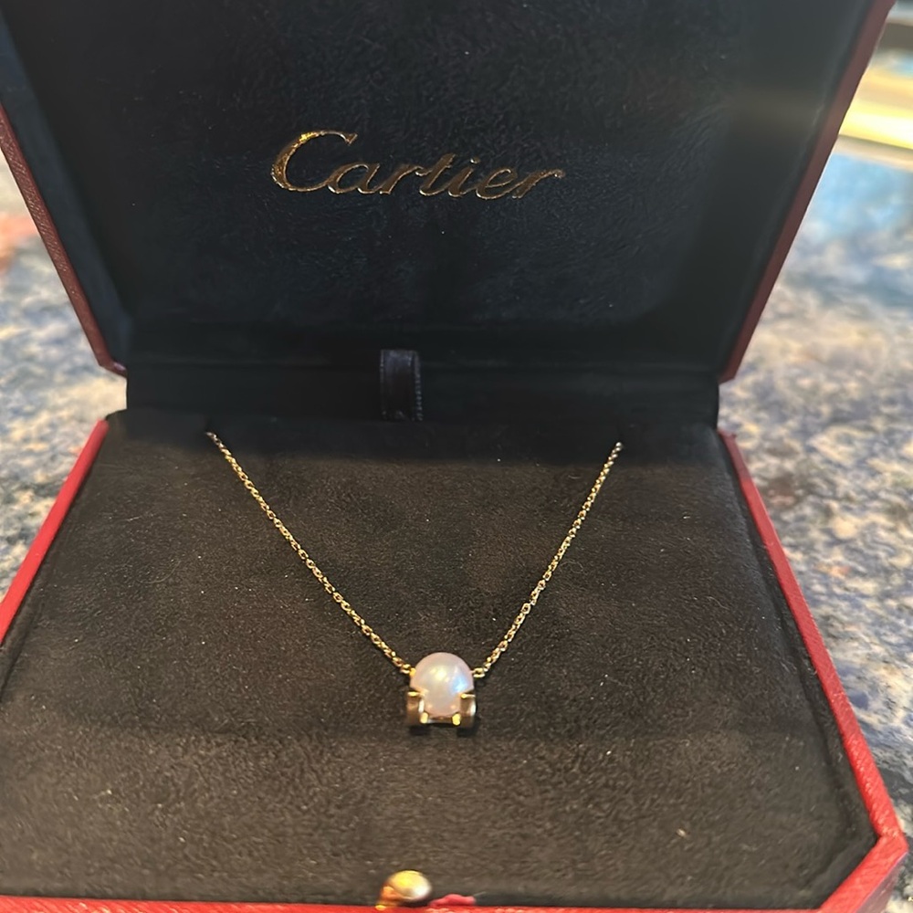 Akoya pearl and 18k gold necklace